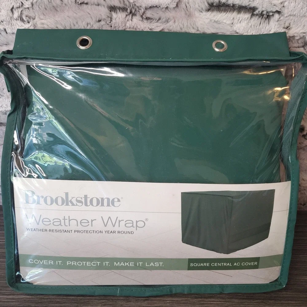 Brookstone Weather Wrap Weather-Resistant Square Central AC Cover 34